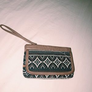 patterned wristlet